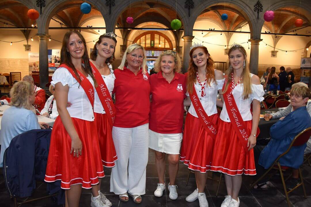 Miss Tournai à la fête du moulin à Froyennes, aujourd'hui.