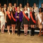 Photo des participantes de Miss Province de Hainaut 2023 en compétition.