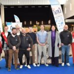 Madame la bourgmestre Marie Christine Marghem inaugurant le salon Belhabitat à Tournai avec les organisateurs.