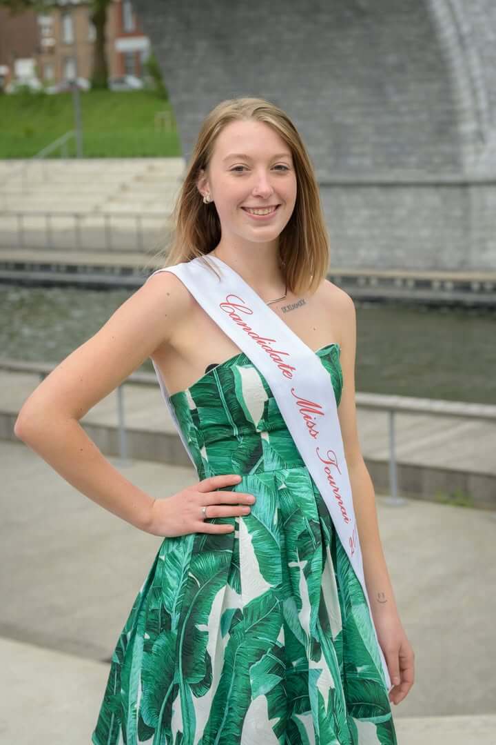 Kassandra Menet, candidate n°10 pour Miss Tournai 2025, passionnée d'équitation et tir à l'arc, championne de Belgique 2022.