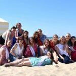Les Miss Tournai se détendent sur la plage avant la finale du 25 mai.