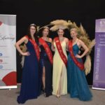 Manoëlle, Estelle, Lola et Nolwenn, podium Miss Antoing, 2024. Félicitations spéciales à Lola, 2ème Dauphine.