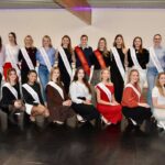Les finalistes de Miss Province de Hainaut en visite à Tournai lors de la première répétition.